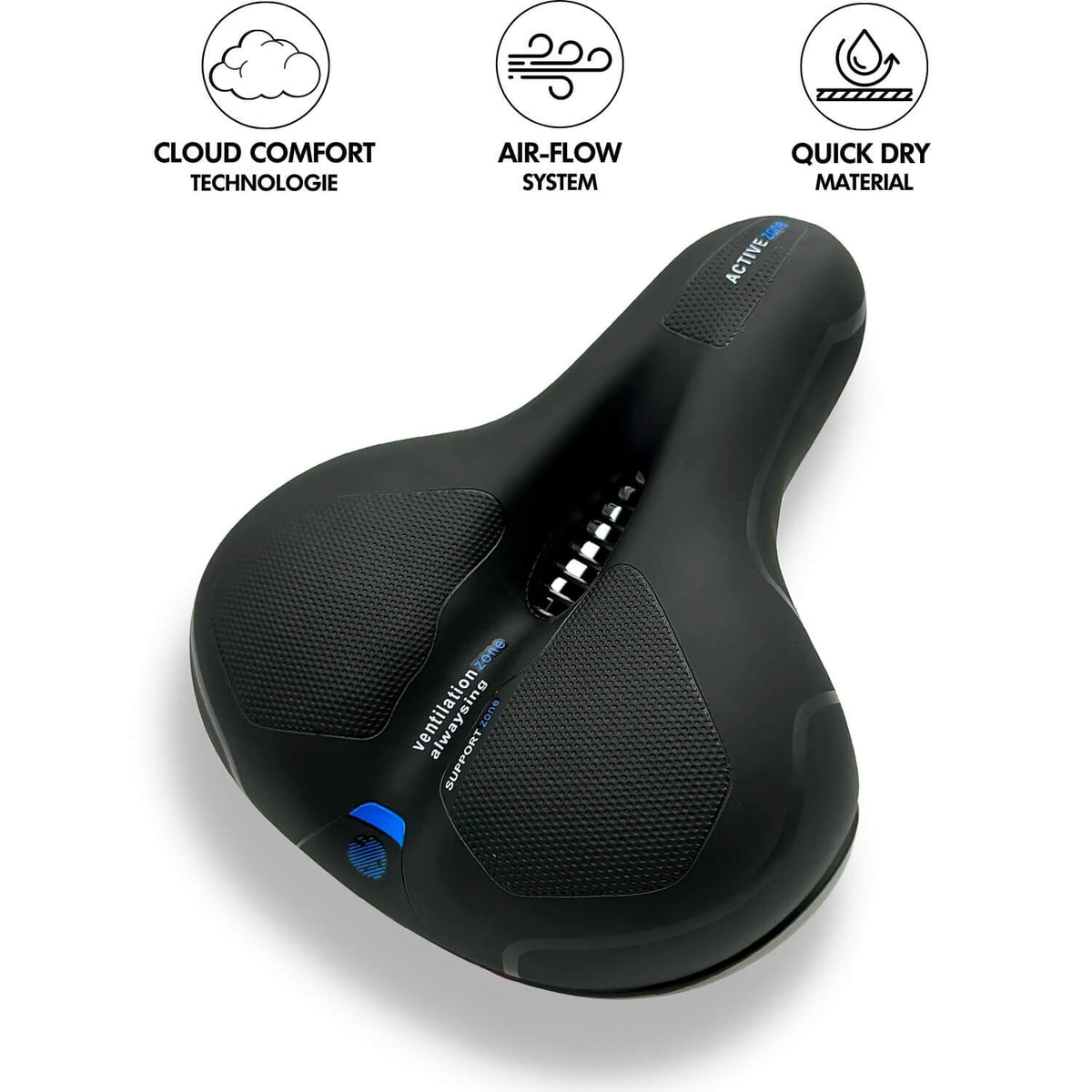 RideCushion™ | Ergonomischer Fahrradsattel mit Gel-Polsterung für mehr Komfort