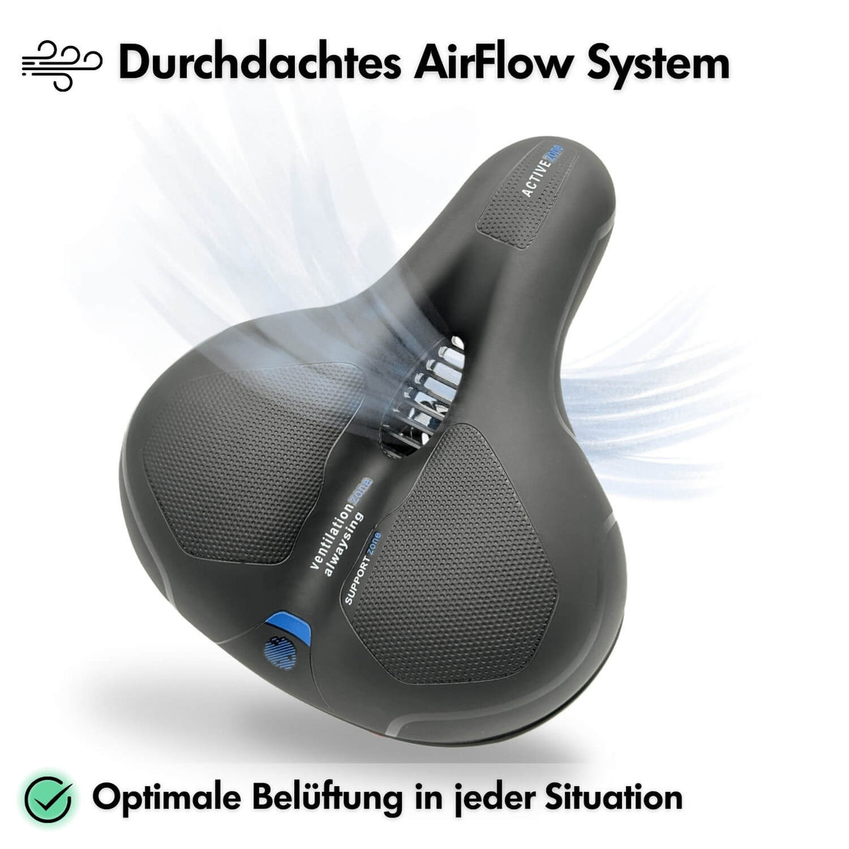RideCushion™ | Ergonomischer Fahrradsattel mit Gel-Polsterung für mehr Komfort