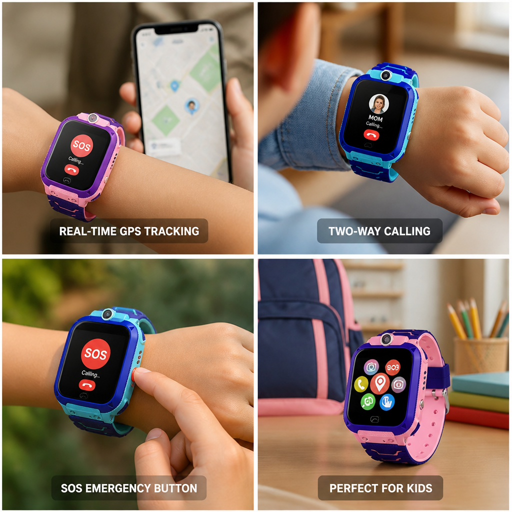 KidGuard™ | GPS-Kinder-Smartwatch mit Anruffunktion und SOS-Notruf