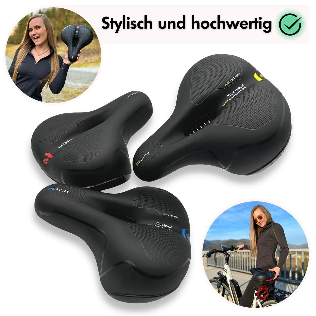 RideCushion™ | Ergonomischer Fahrradsattel mit Gel-Polsterung für mehr Komfort