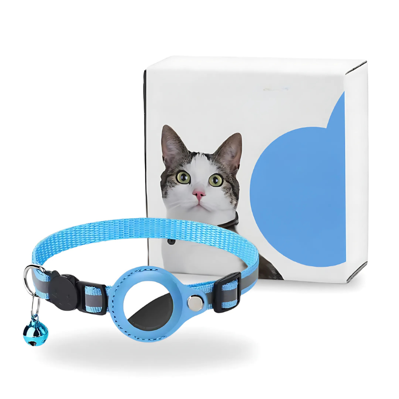 PawTrack™ | GPS-Haustier-Tracker mit reflektierendem Nylonhalsband