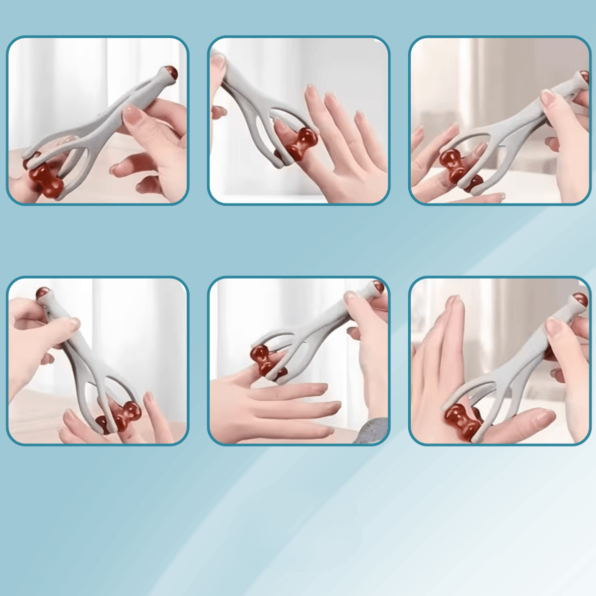 PalmRelief™ | Handmassage-Roller aus natürlichem Bian-Stein