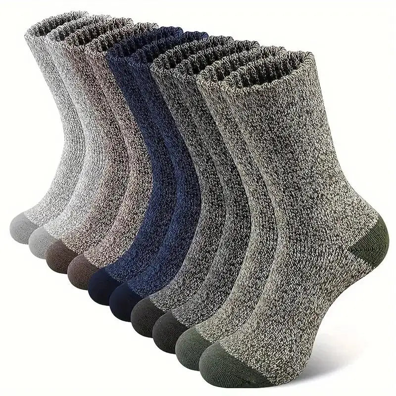 AlpTherm™ | Extra dicke Merino-Wollsocken im 5er-Set für Winter und Outdoor