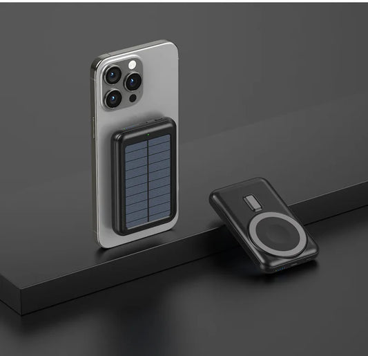 SolarVolt™ | 20.000-mAh-Powerbank mit Solarpanel und kabellosem Laden