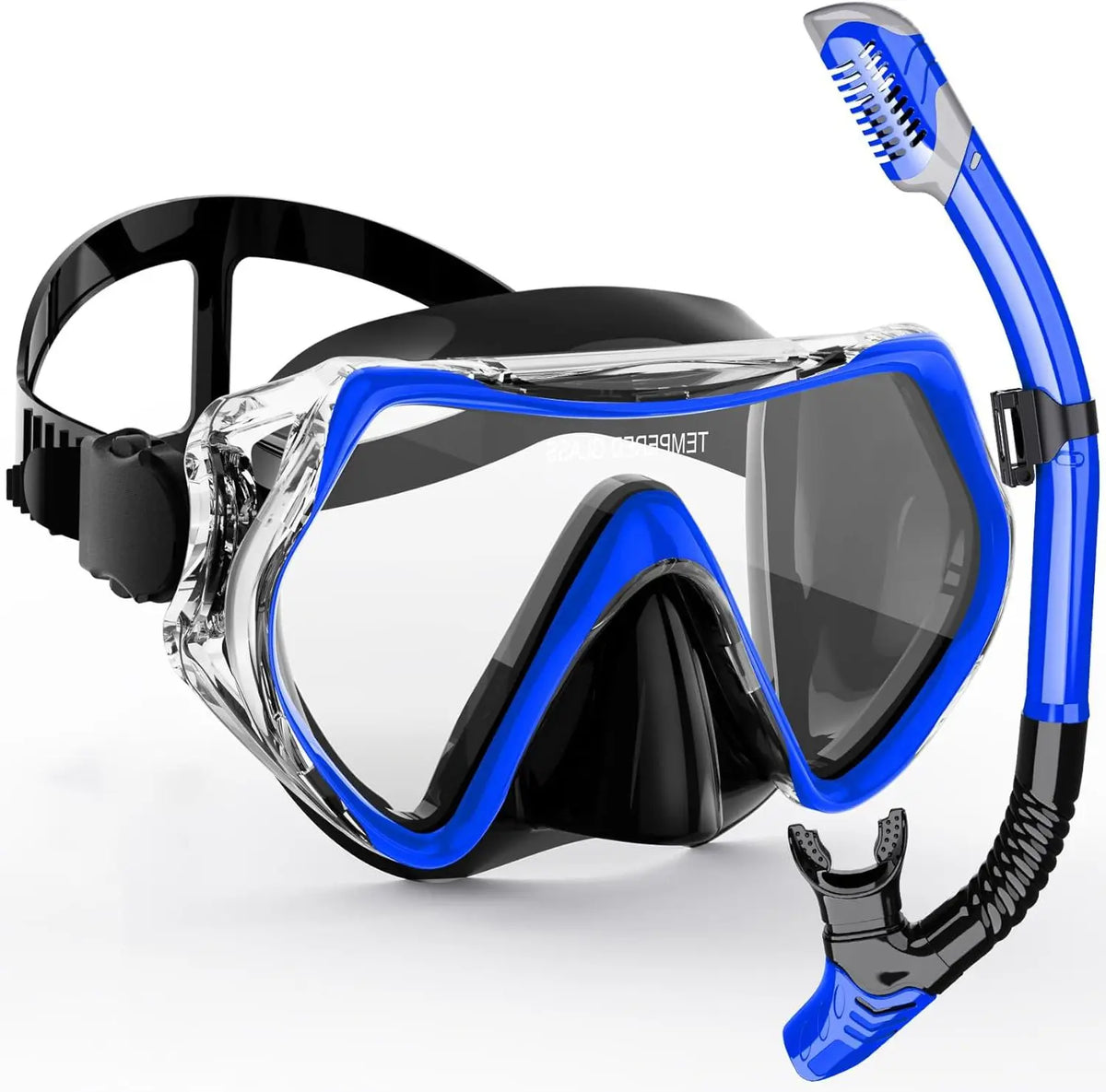 AquaVision™ | Schnorchelset mit 180°-Panoramamaske und Trockenschnorchel