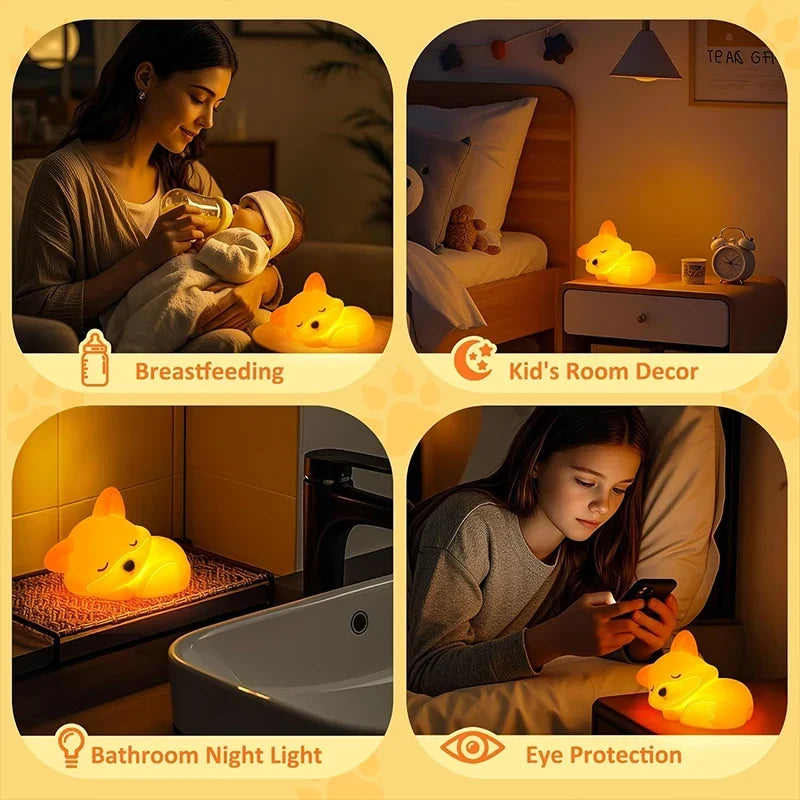 LumiFuchs™ | Niedliches Silikon-Nachtlicht in Fuchsform mit Timer