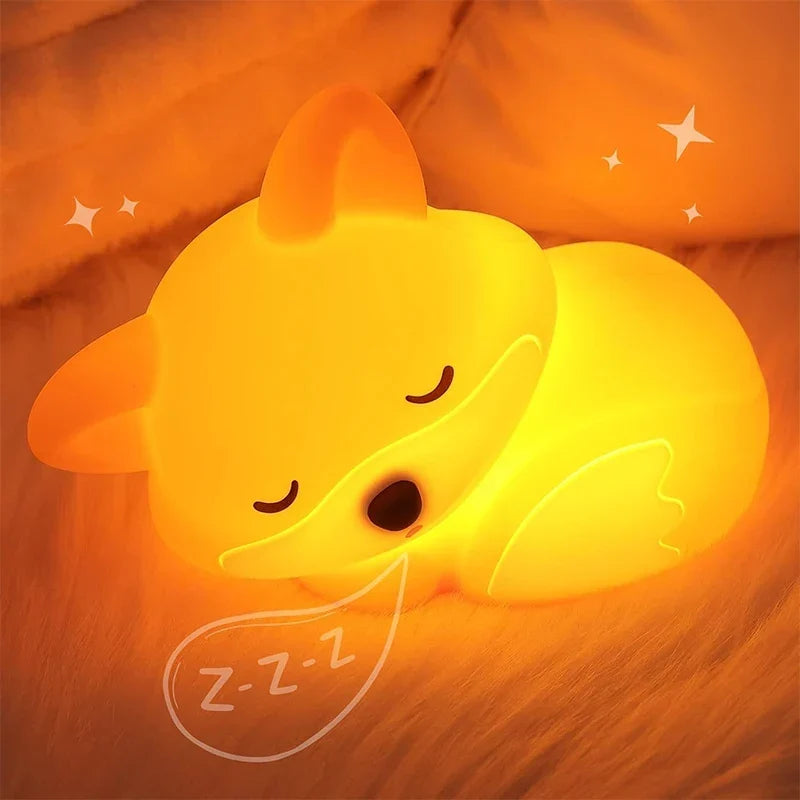 LumiFuchs™ | Niedliches Silikon-Nachtlicht in Fuchsform mit Timer